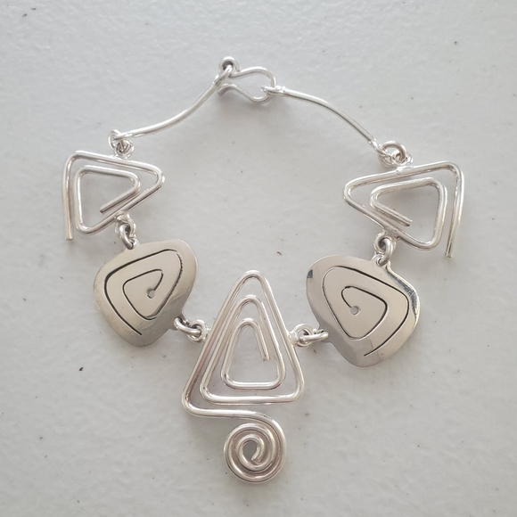 Sterling Silver 925 Bracelet made in Mexico - Picture 1 of 6